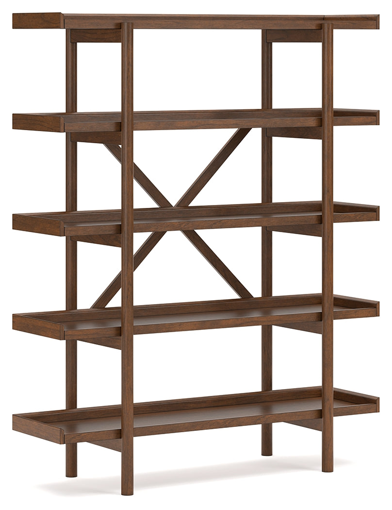 Lyncott Brown 70" Bookcase from Ashley - Luna Furniture