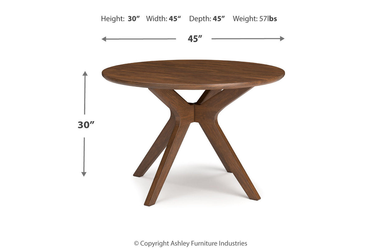 Lyncott Gray/Brown Dining Table and 4 Chairs from Ashley Furniture - Luna Furniture