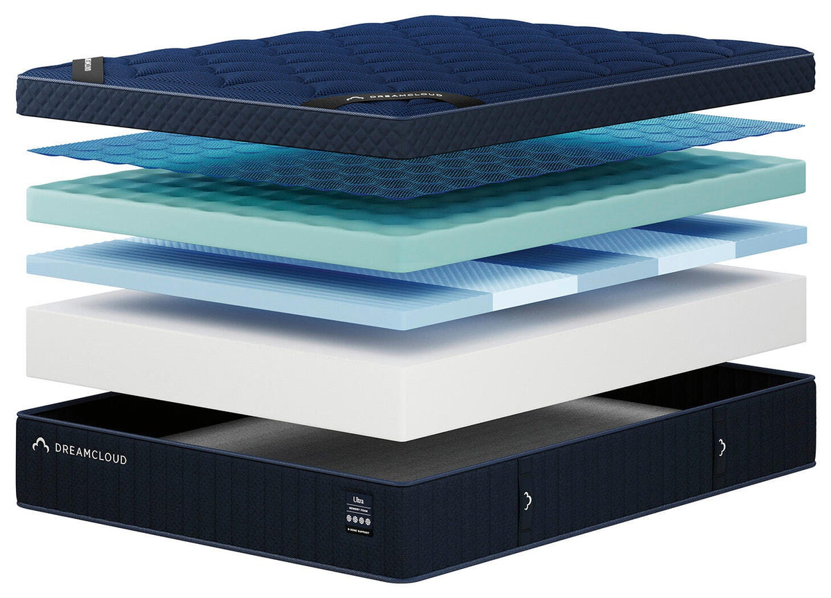 Dreamcloud Ultra Memory Foam White Queen Mattress from Ashley - Luna Furniture