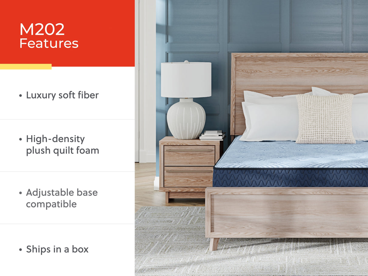 Dellyn 10 Hybrid Light Blue California King Mattress from Ashley Furniture - Luna Furniture
