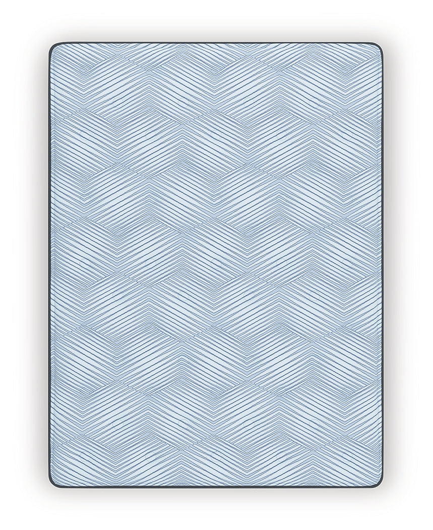 Dellyn 12 Hybrid Light Blue California King Mattress from Ashley - Luna Furniture
