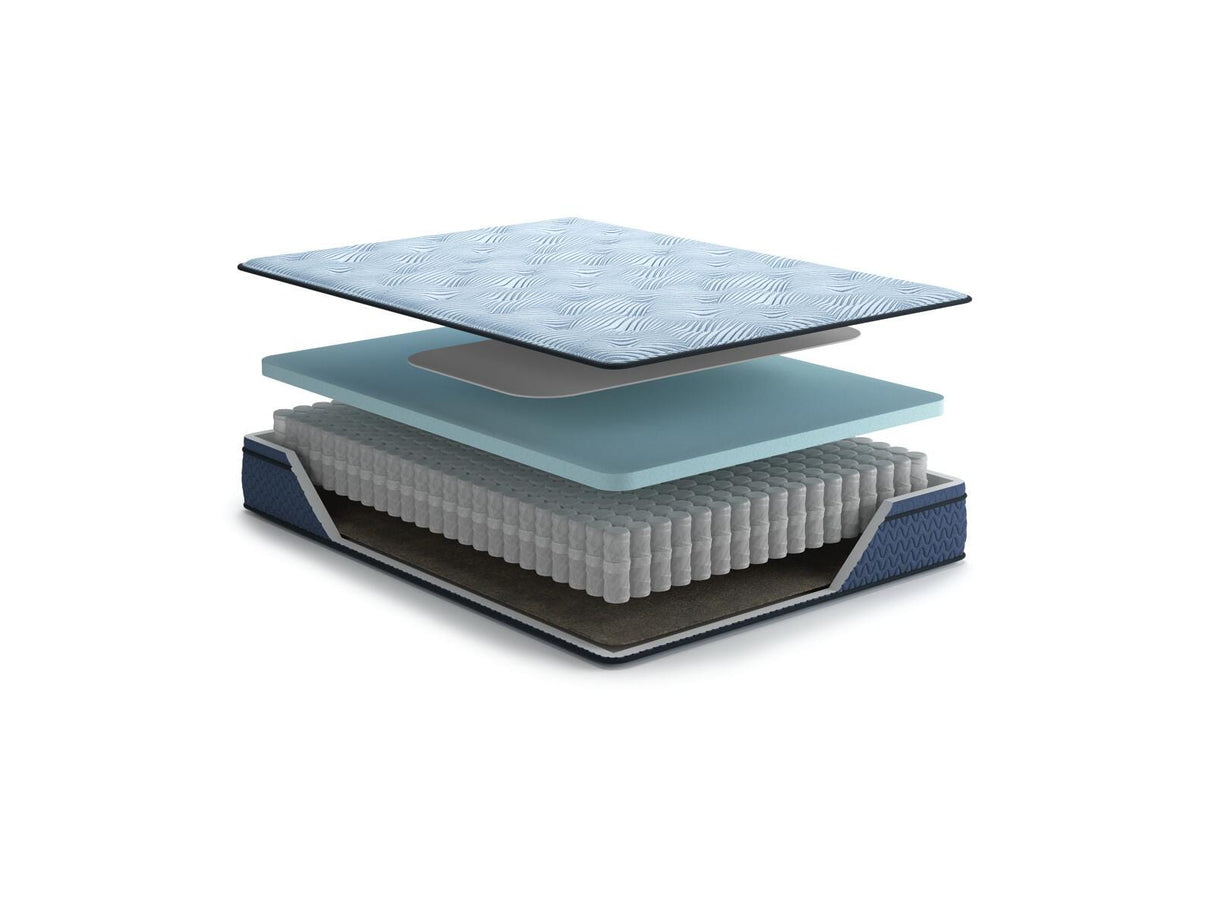 Dellyn 12 Hybrid Light Blue California King Mattress from Ashley - Luna Furniture