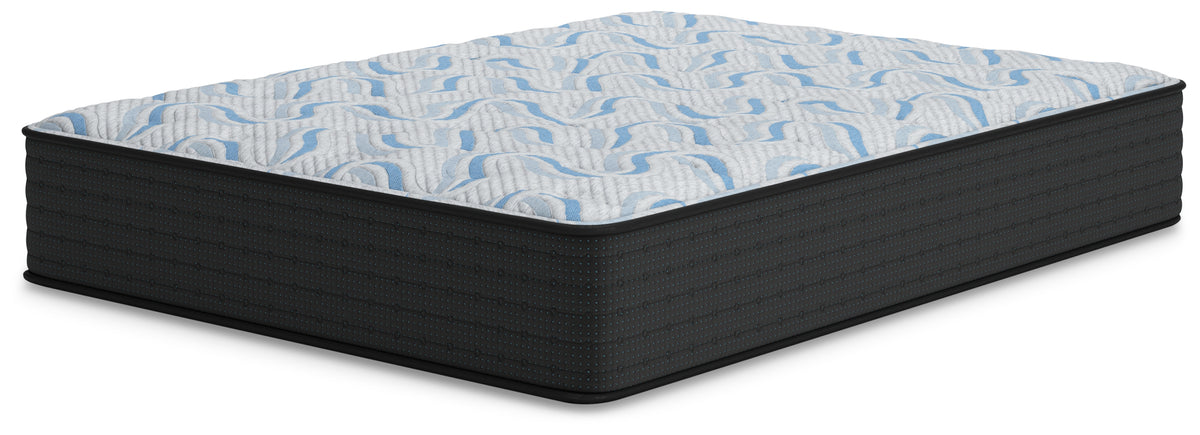Elite Springs Firm Gray/Blue Twin Mattress from Ashley Furniture - Luna Furniture
