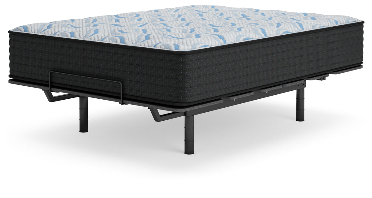 Elite Springs Firm Gray/Blue Twin Mattress from Ashley Furniture - Luna Furniture