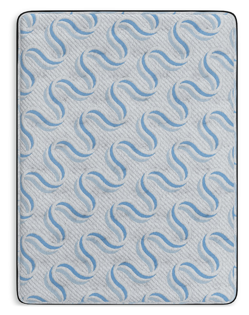 Elite Springs Firm Gray/Blue Twin Mattress from Ashley Furniture - Luna Furniture