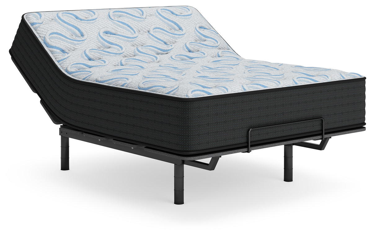 Elite Springs Firm Gray/Blue Full Mattress from Ashley Furniture - Luna Furniture