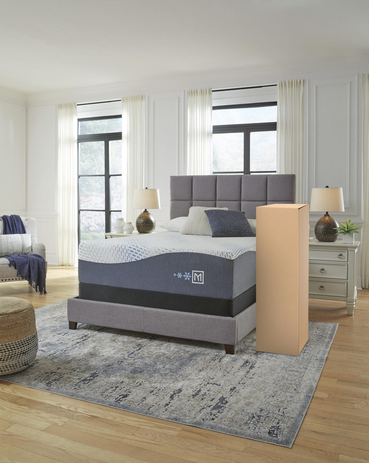 Millennium Luxury Gel Memory Foam White King Mattress from Ashley - Luna Furniture