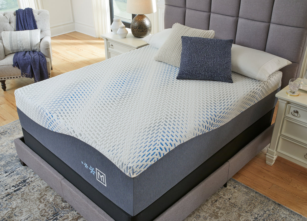 Millennium Cushion Firm Gel Memory Foam Hybrid White Queen Mattress from Ashley Furniture - Luna Furniture