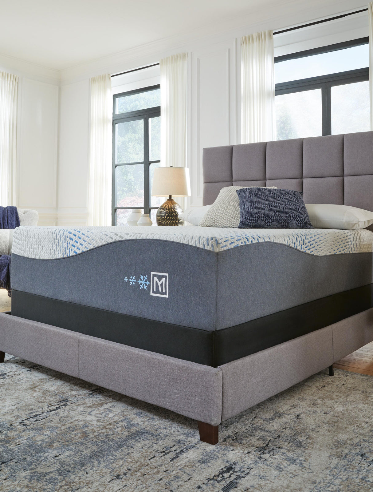 Millennium Cushion Firm Gel Memory Foam Hybrid White Twin XL Mattress from Ashley Furniture - Luna Furniture