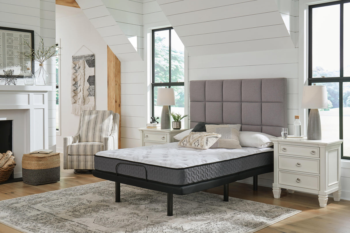8 Inch Bonnell Hybrid White Queen Mattress from Ashley Furniture - Luna Furniture