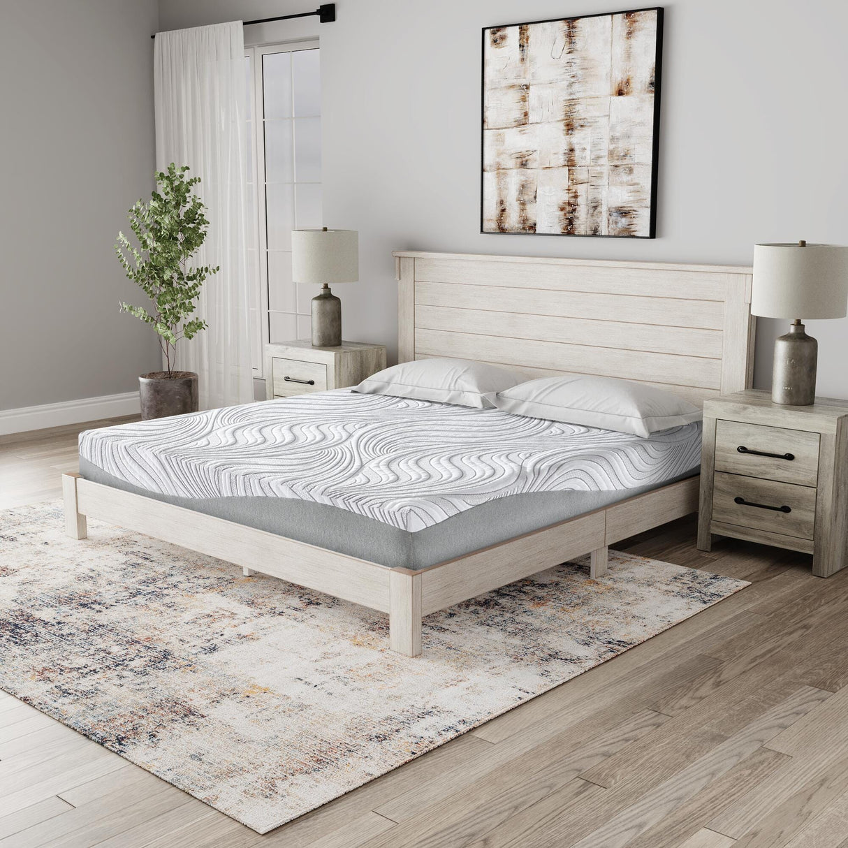 8 Inch Memory Foam White California King Mattress from Ashley - Luna Furniture