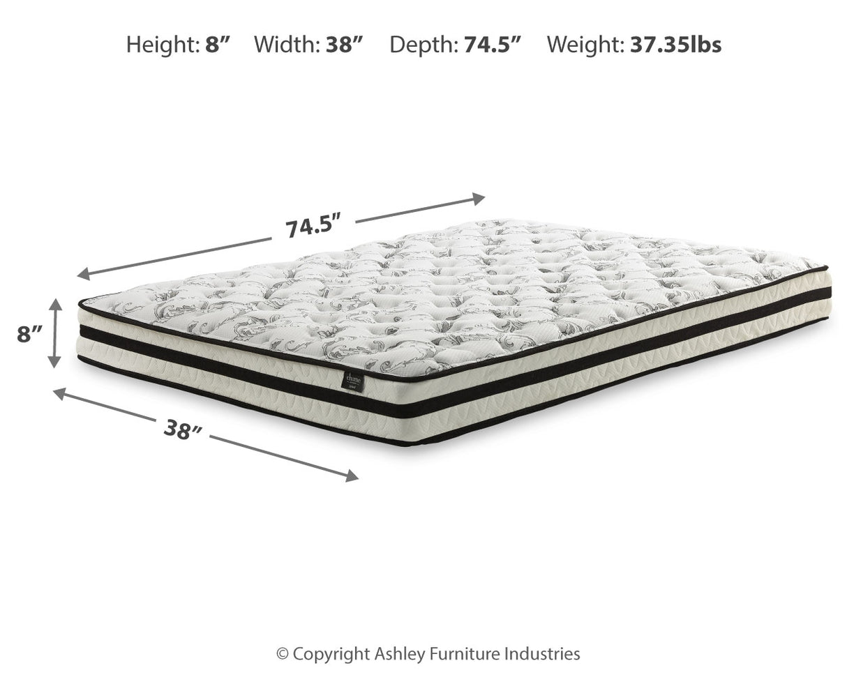 Socalle Twin Platform Bed with Mattress in Light Natural from Ashley - Luna Furniture