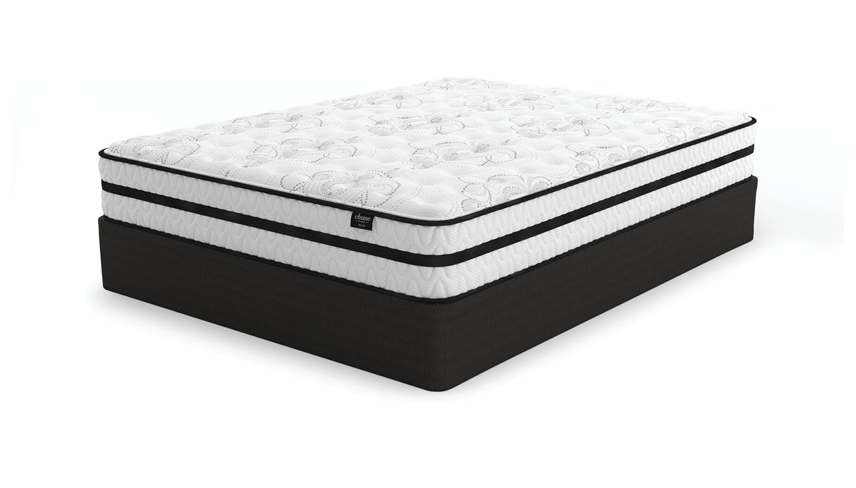 Chime 10 Inch Hybrid White California King Mattress in a Box from Ashley Furniture - Luna Furniture