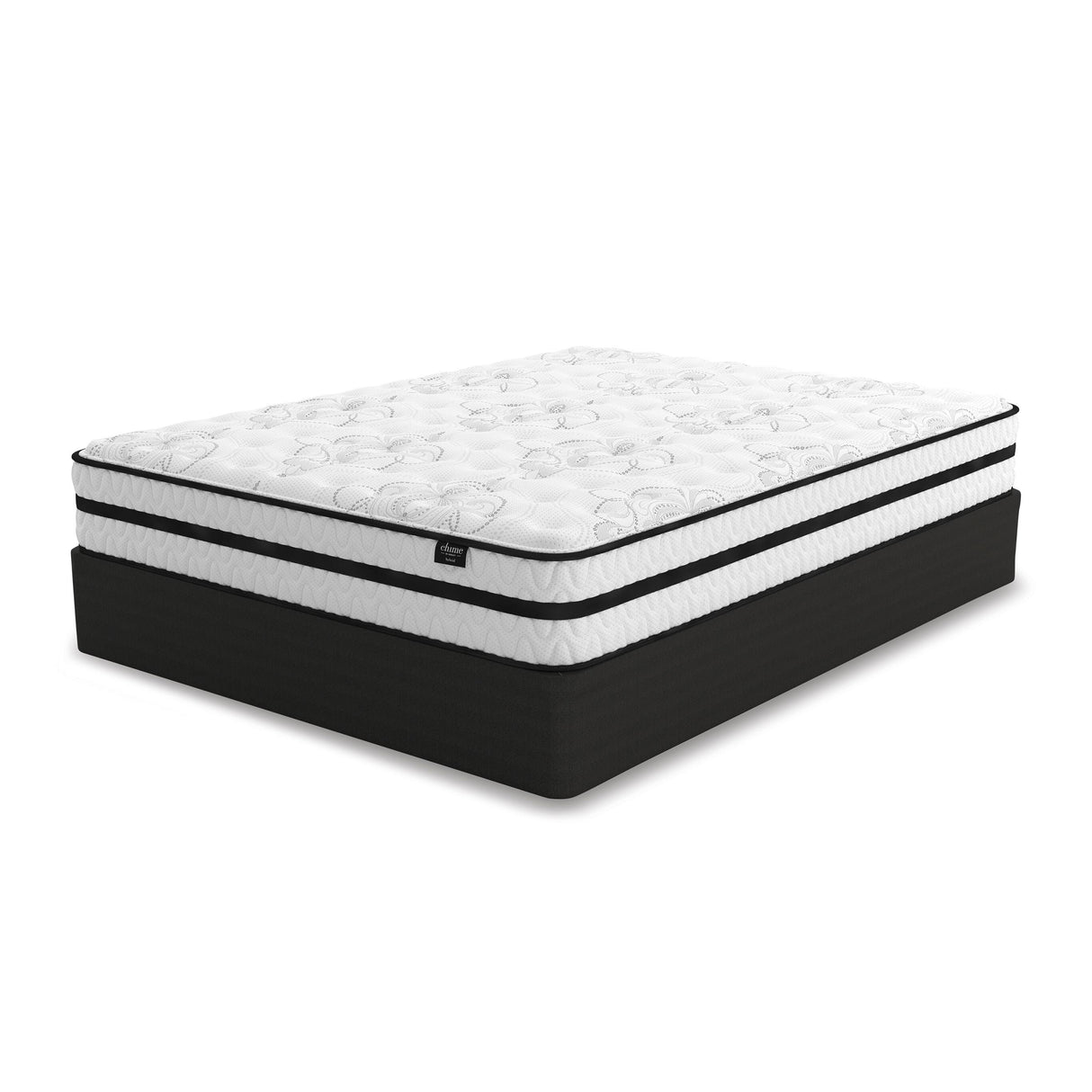 Chime 10 Inch Hybrid White California King Mattress in a Box from Ashley Furniture - Luna Furniture