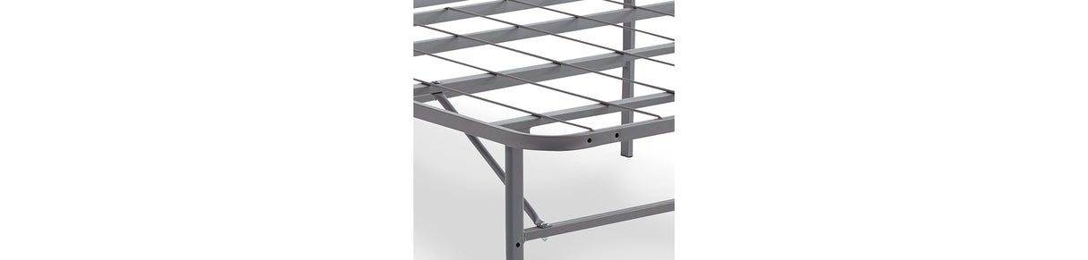 Baystorm Gray 2 Twin Panel Beds, 2 Mattresses, 2 Foundations, and Chest from Ashley Furniture - Luna Furniture