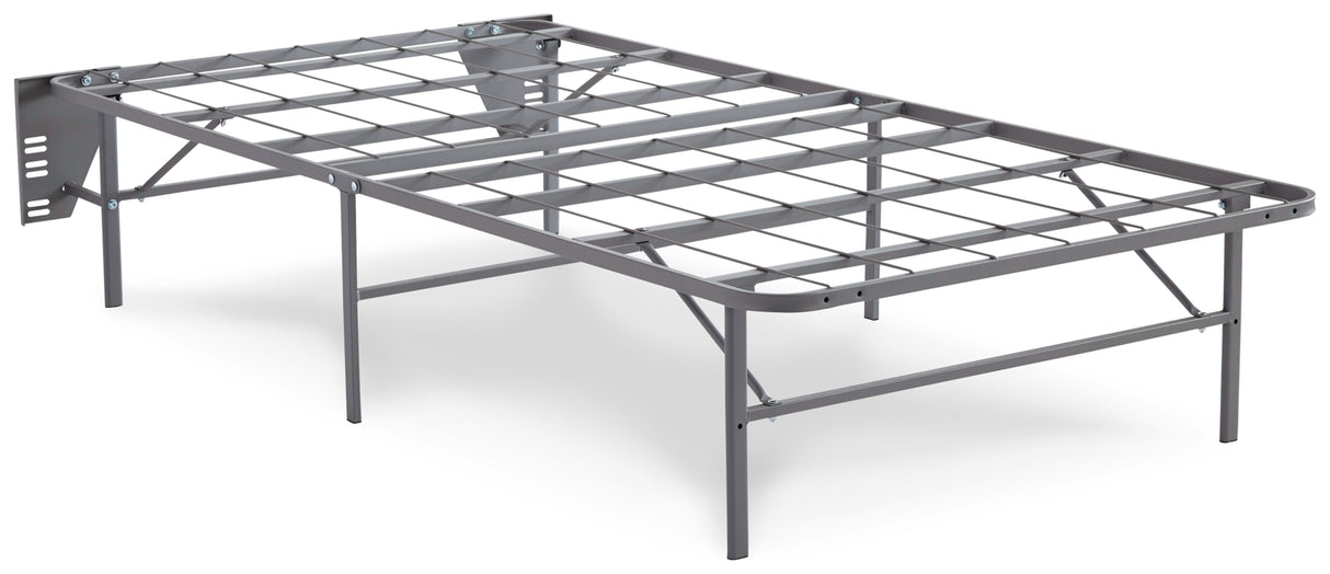 Better than a Boxspring Gray Twin Foundation from Ashley - Luna Furniture