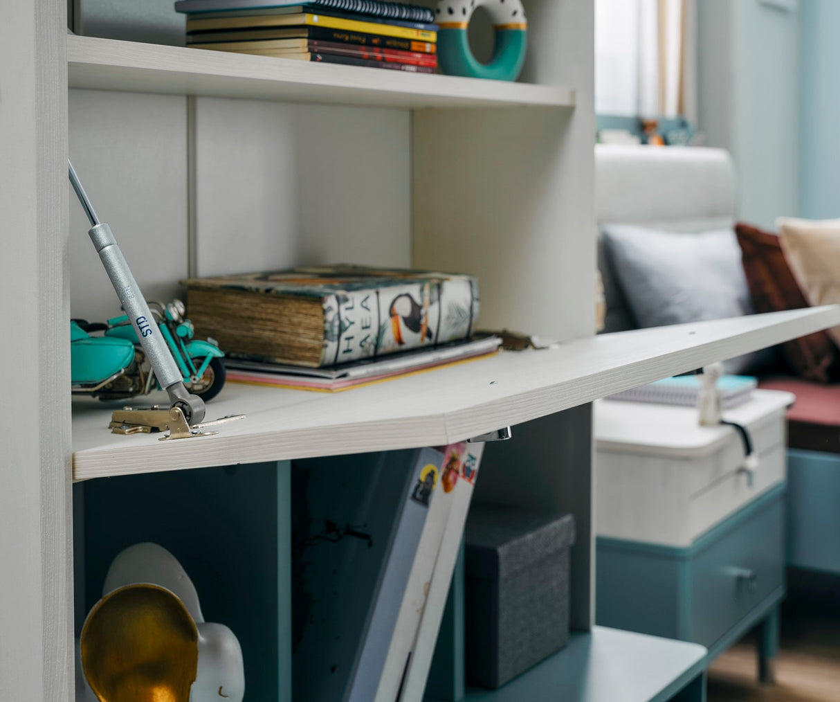 Marin Study Desk With Top Module from Furnia - Luna Furniture