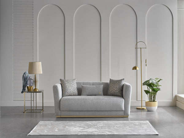 Monroe Light Gray Modern Accent Chair