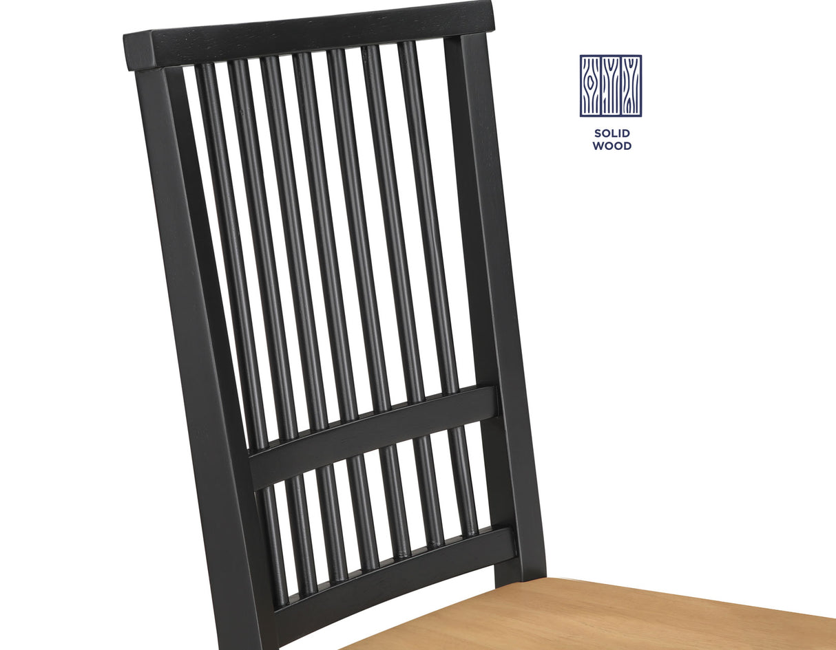 Magnolia Black/Sand Round Dining Room Set from Steve Silver - Luna Furniture