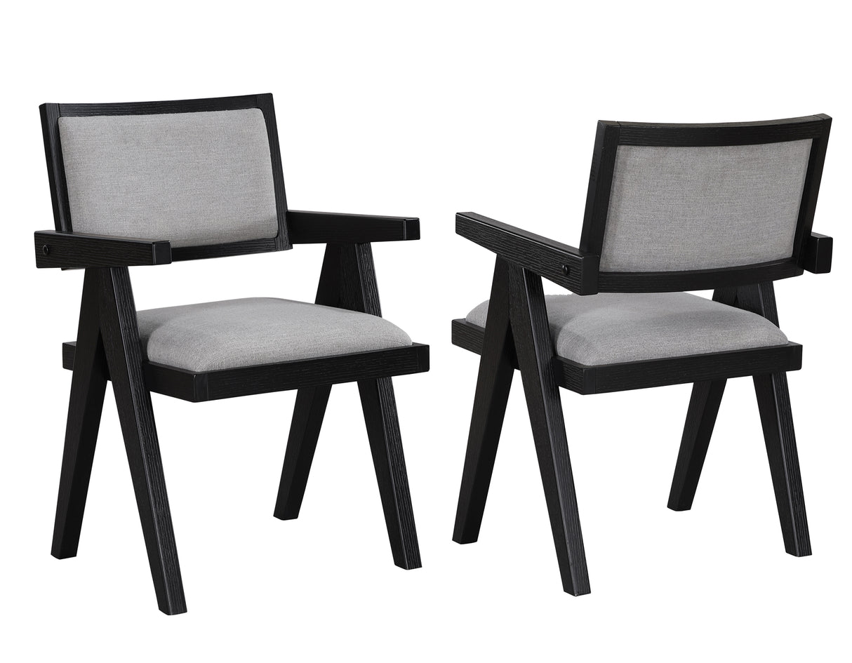 Magnolia 80-96″ Table 5-Piece Arm Chair Dining Set from Steve Silver - Luna Furniture