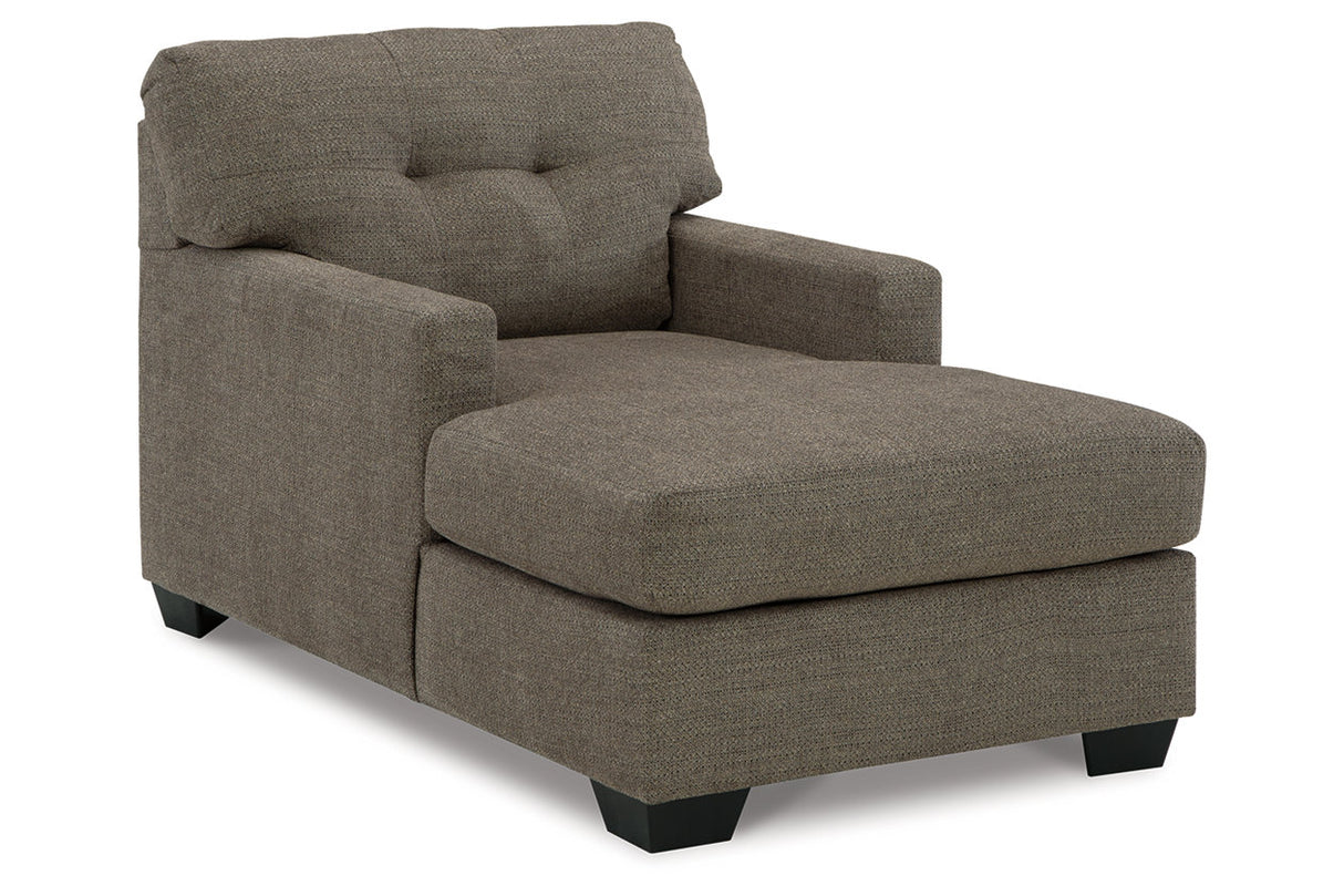 Mahoney Chocolate Sofa and Chaise from Ashley - Luna Furniture