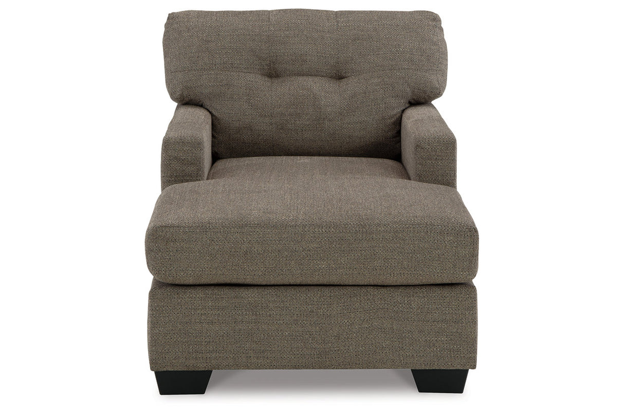 Mahoney Chocolate Sofa and Chaise from Ashley - Luna Furniture