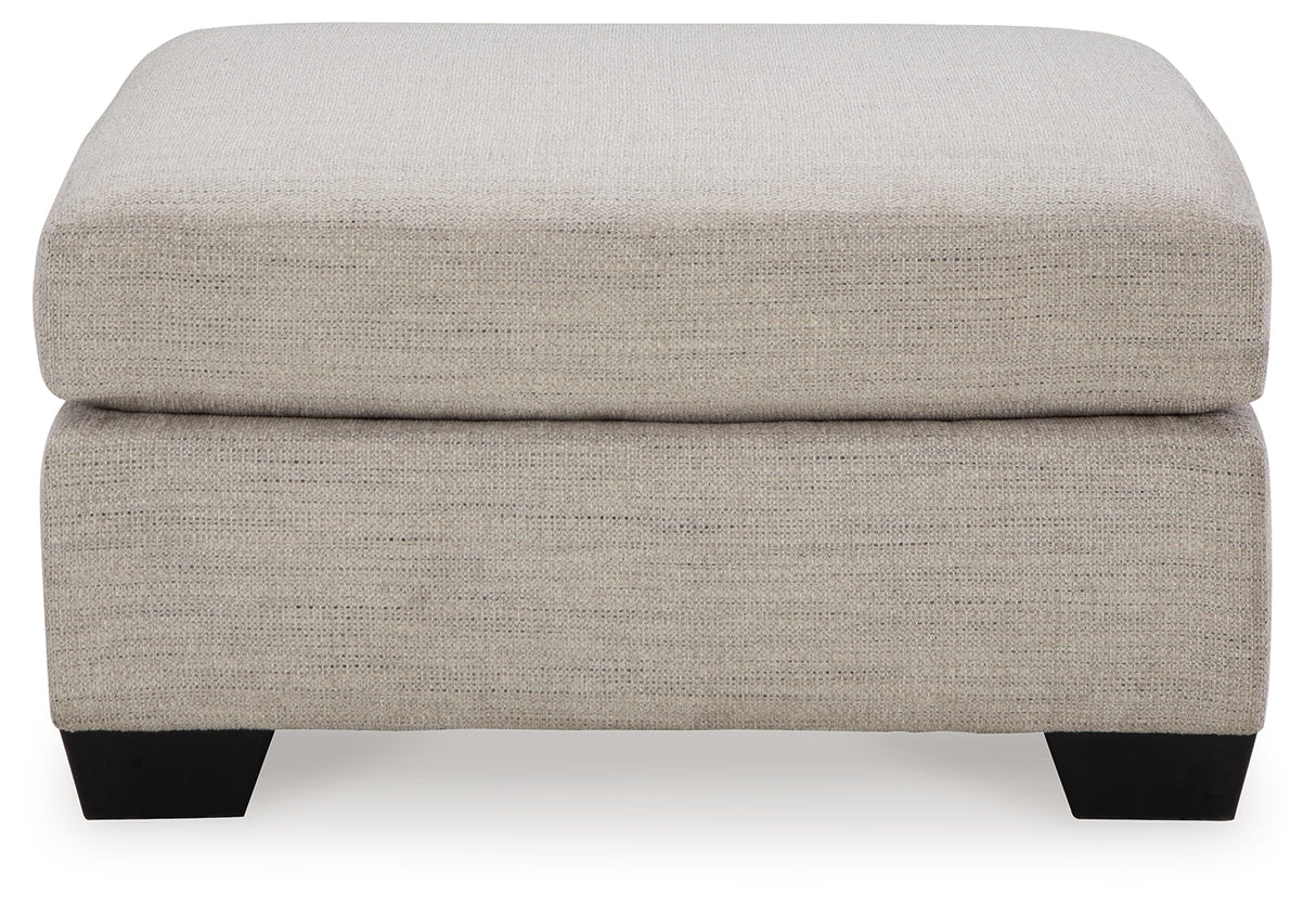 Mahoney Pebble 2-Piece Sectional with Ottoman from Ashley - Luna Furniture