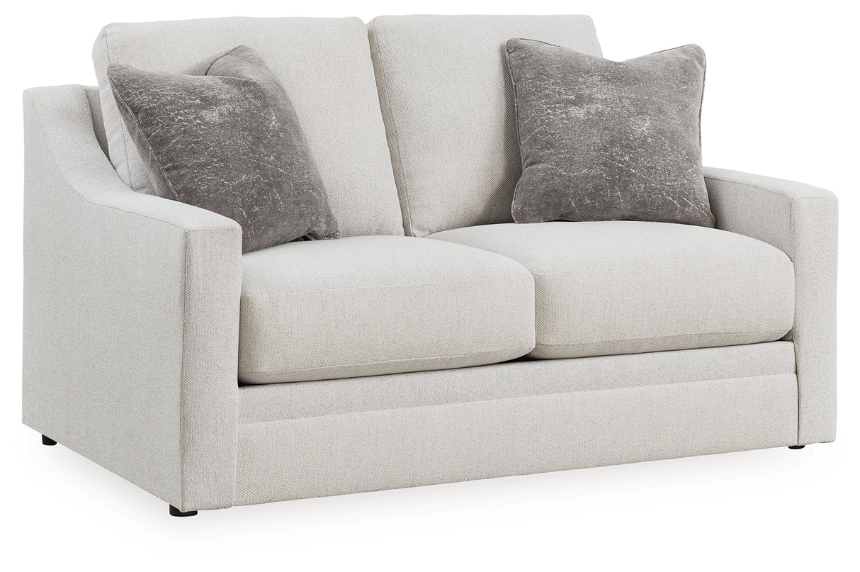 Maitelynn Sofa, Loveseat, Chair and Ottoman in Chalk from Ashley - Luna Furniture