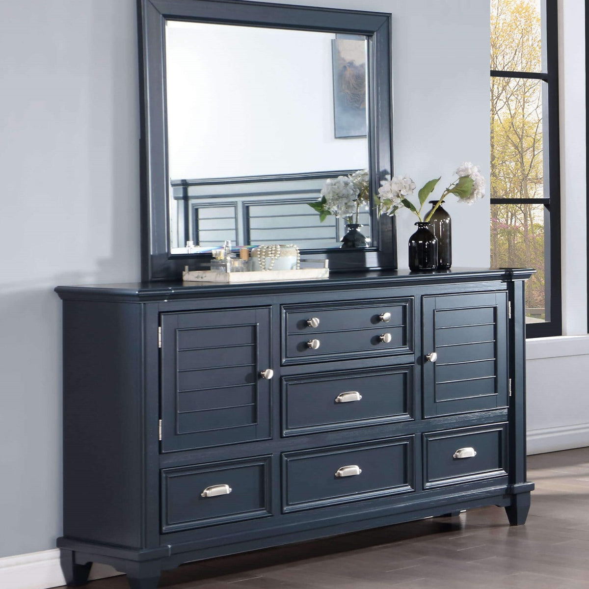 Manzanillo Slate Blue Dresser Luna Furniture Manzanillo Slate Blue Dresser Luna Furniture