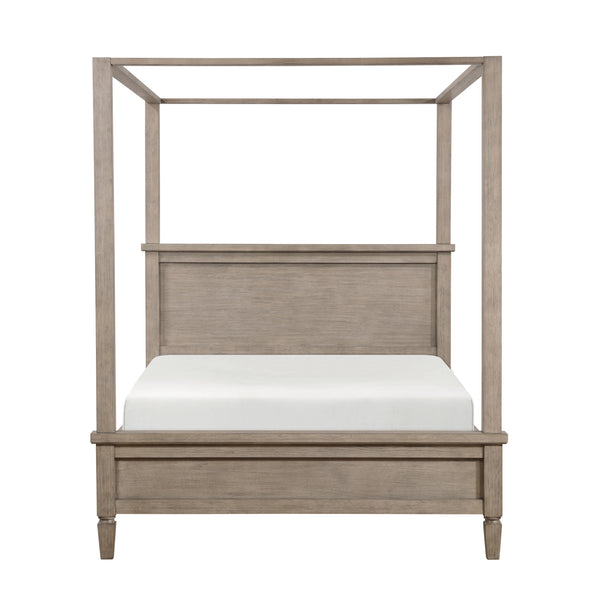 Marceline Gray Oak Eastern King Platform Bed