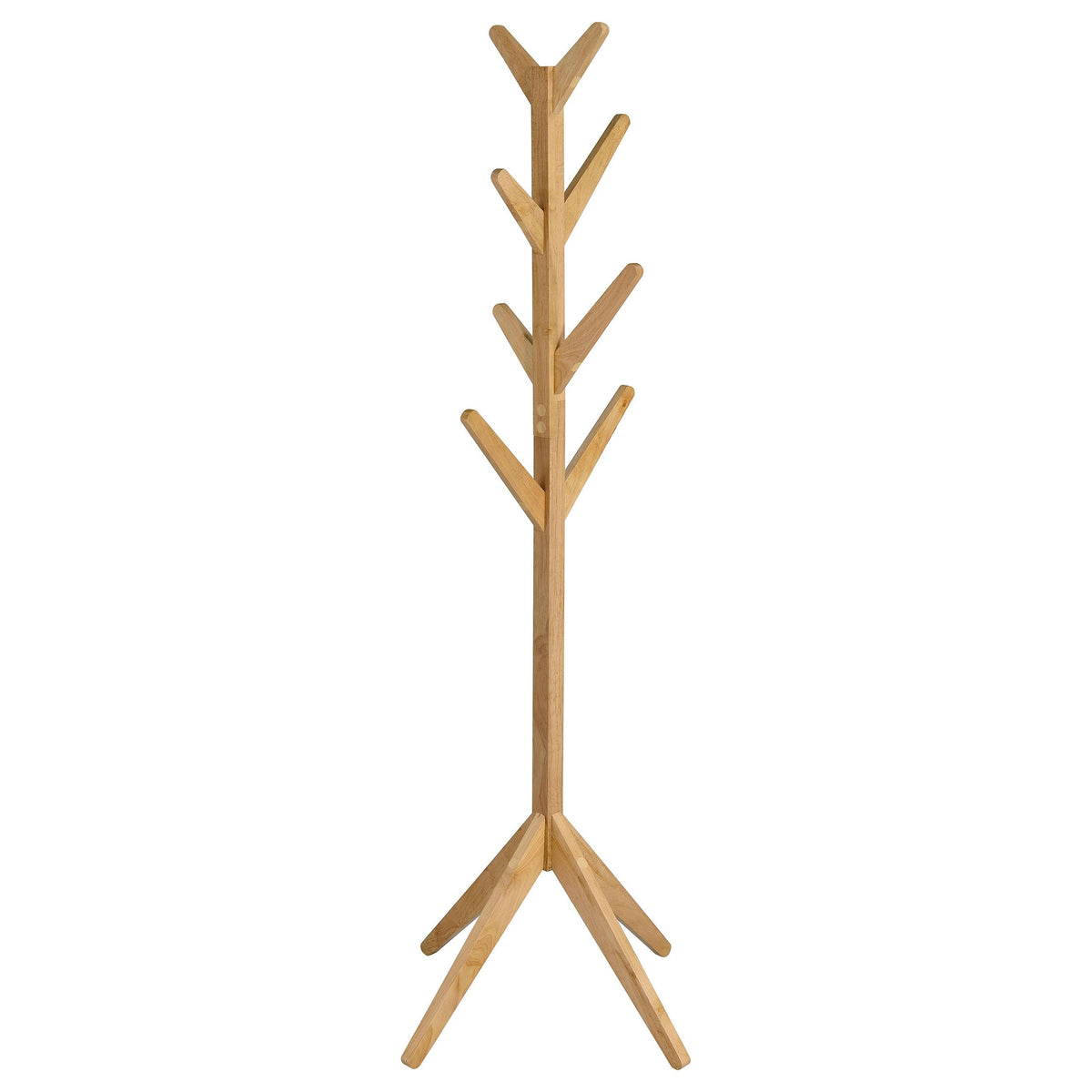 coat rack plant hanger Coaster Margaret Natural Oak Solid Wood Coat Rack – Luna Furniture