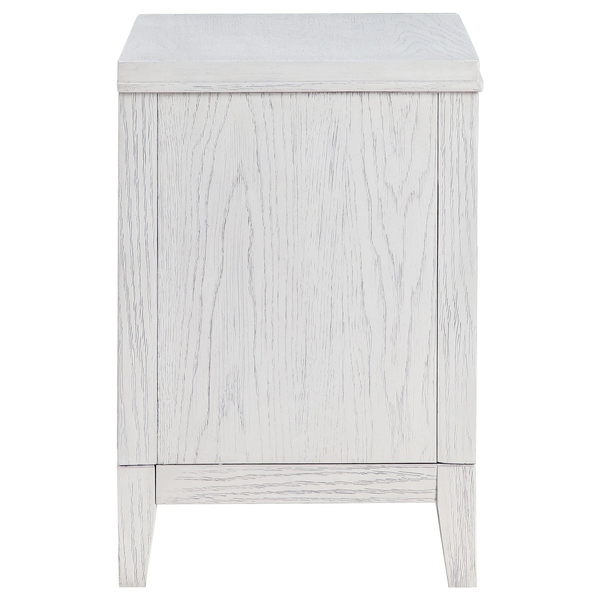 Marielle Distressed White 2-Drawer Nightstand from Coaster - Luna Furniture