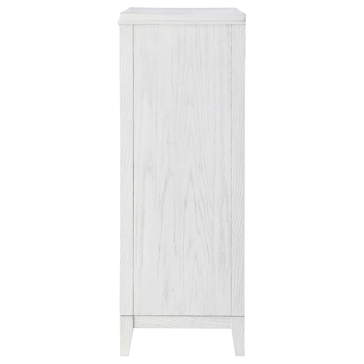 Marielle Distressed White 5-Drawer Bedroom Chest from Coaster - Luna Furniture