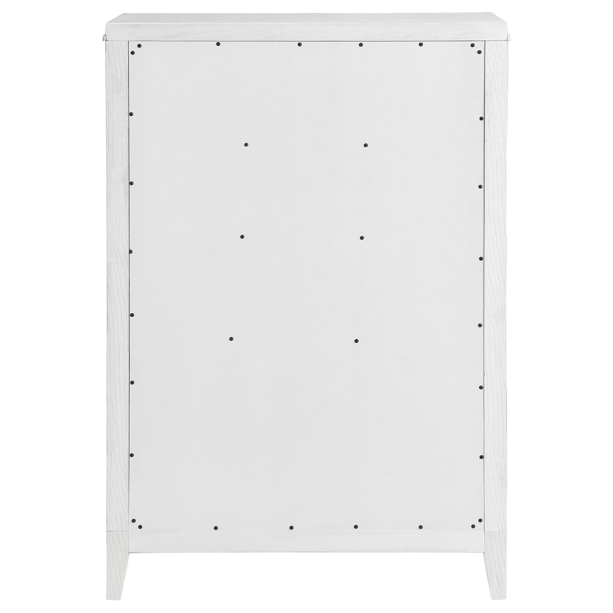Marielle Distressed White 5-Drawer Bedroom Chest from Coaster - Luna Furniture