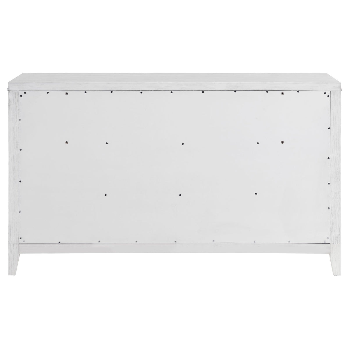Marielle Distressed White 6-Drawer Bedroom Dresser from Coaster - Luna Furniture