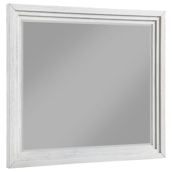 Marielle Distressed White Dresser Mirror (Mirror Only)