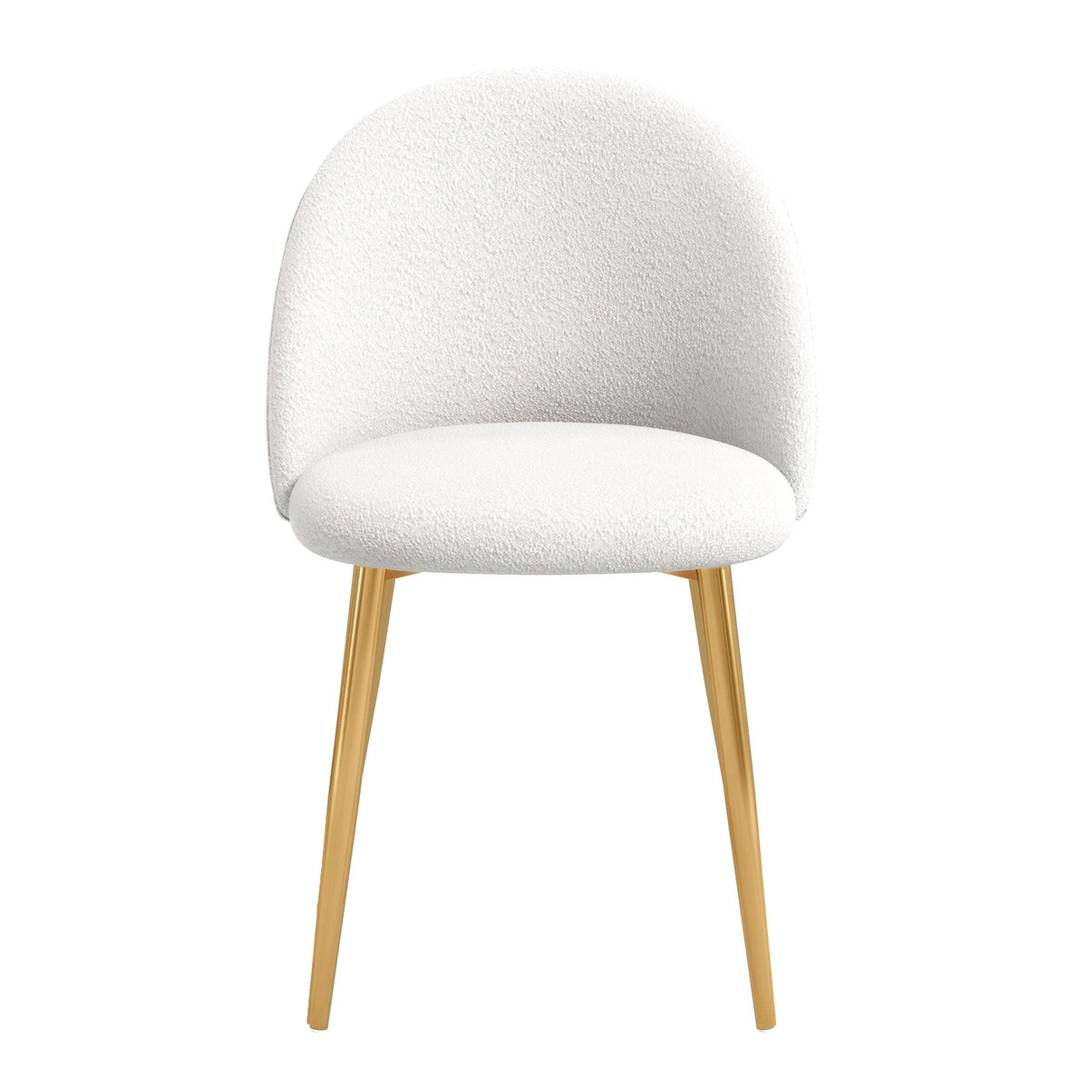 Marion Mid Century Modern Dining Chair (Set of 2) Cream Boucle from Ashcroft Furniture - Luna Furniture