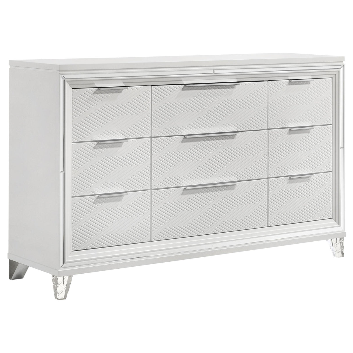 Marmore White 4-Piece Queen Bedroom Set from Coaster - Luna Furniture