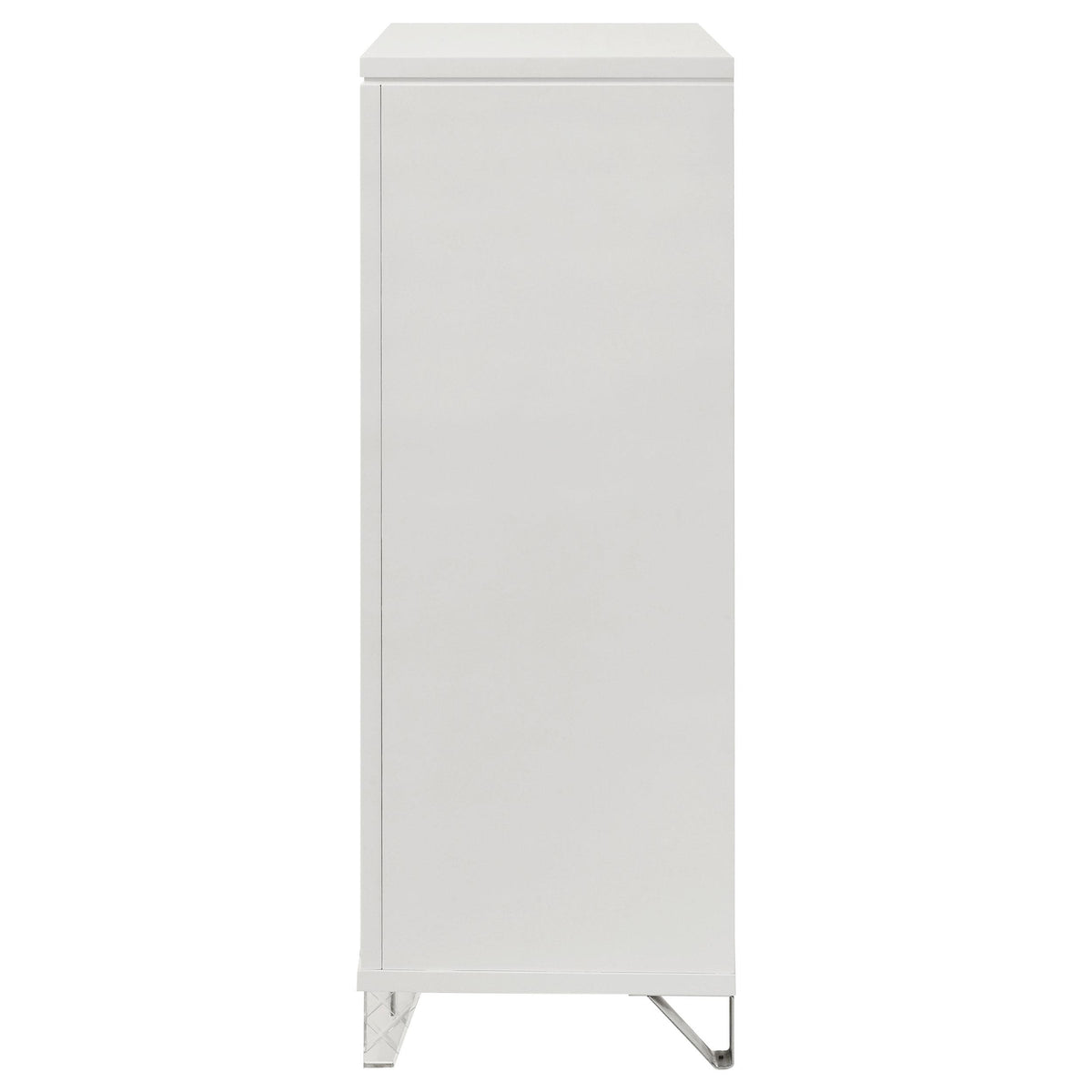 Marmore White 5-Drawer Bedroom Chest from Coaster - Luna Furniture