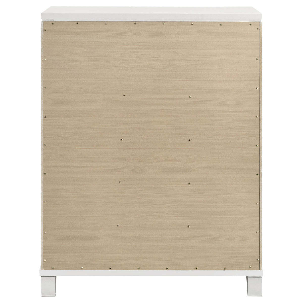 Marmore White 5-Drawer Bedroom Chest from Coaster - Luna Furniture