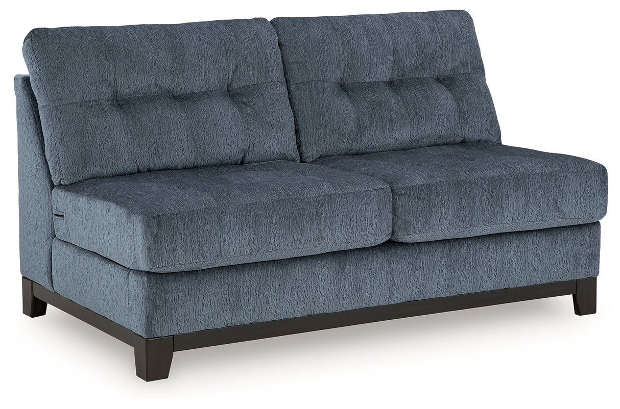 Maxon Place Navy Armless Loveseat from Ashley - Luna Furniture