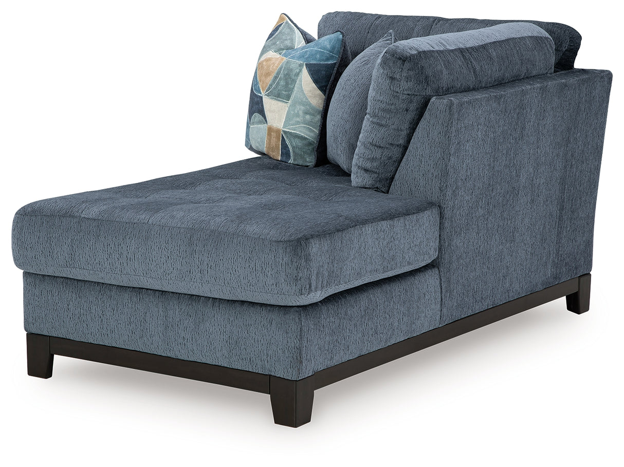 Maxon Place Navy Right-Arm Facing Corner Chaise from Ashley - Luna Furniture