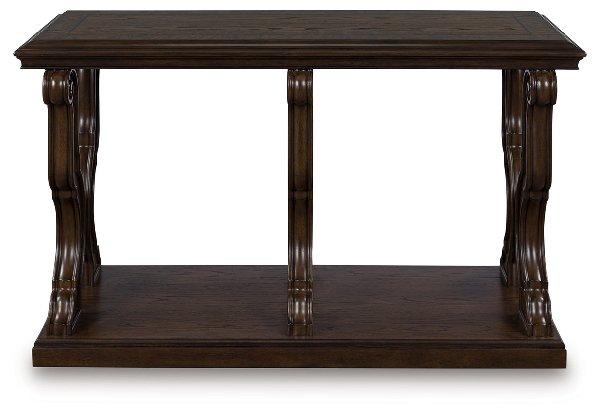 Maylee Dark Brown Sofa Table from Ashley - Luna Furniture