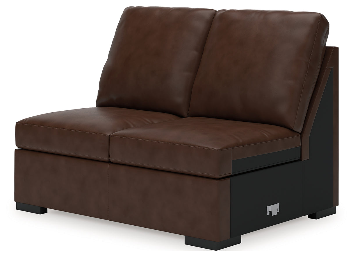 McDowlan Coffee Armless Loveseat from Ashley - Luna Furniture