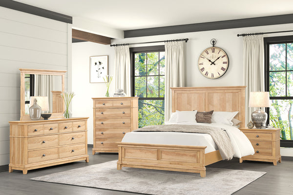 McHenry Natural Oak King Bed