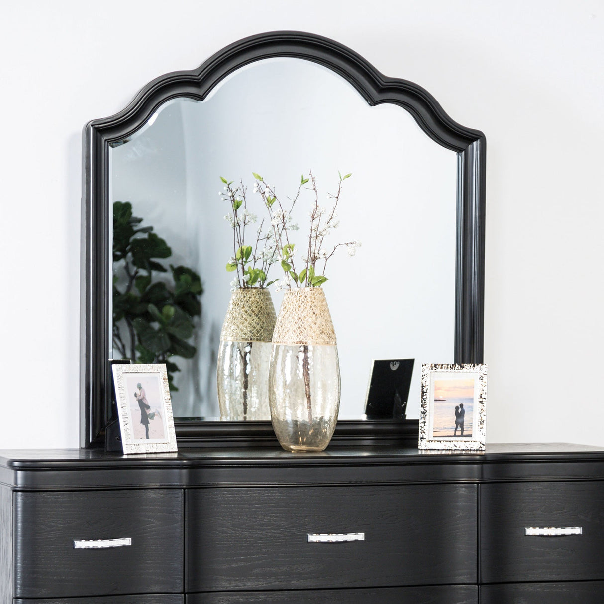 Melodi Parc Black Mirror (Mirror Only) from Furniture of America - Luna Furniture