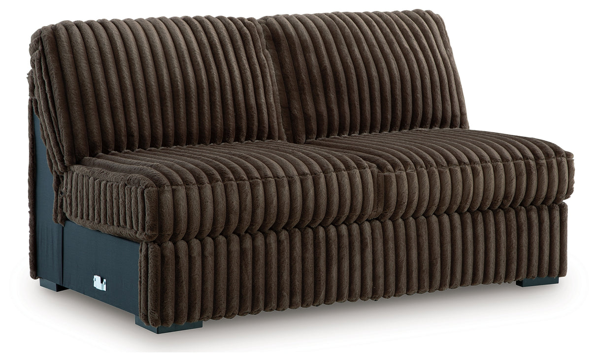 Midnight-Madness 4-Piece Sectional and Oversized Accent Ottoman from Ashley - Luna Furniture