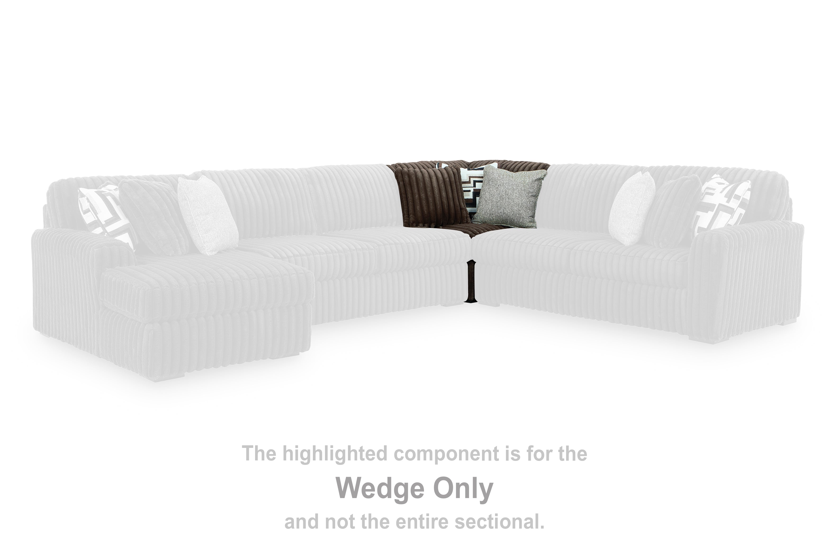 Ashley Midnight-Madness Chocolate Wedge – Luna Furniture