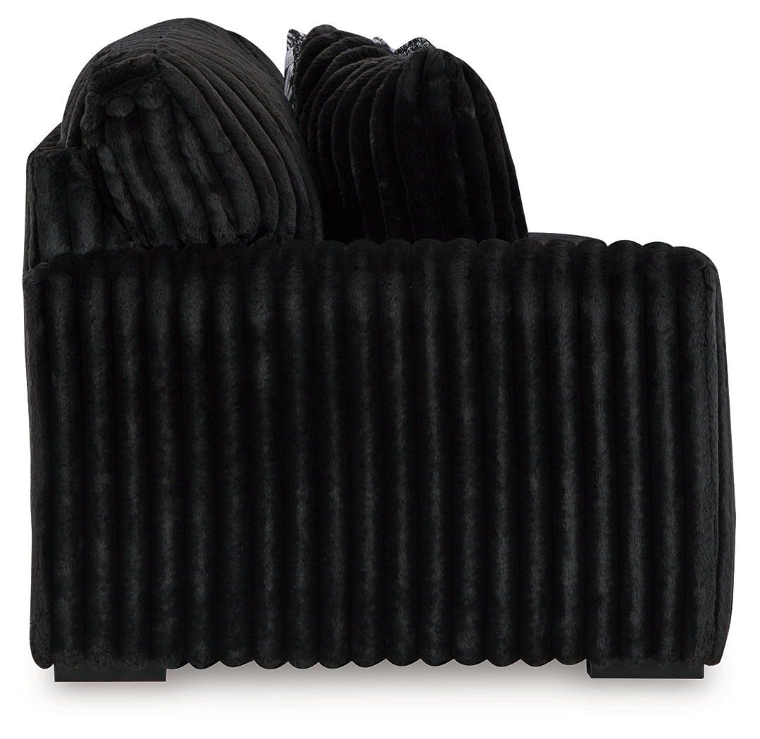 Midnight-Madness Onyx Left-Arm Facing Sofa from Ashley - Luna Furniture