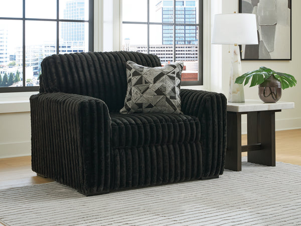 Midnight-Madness Onyx Oversized Chair